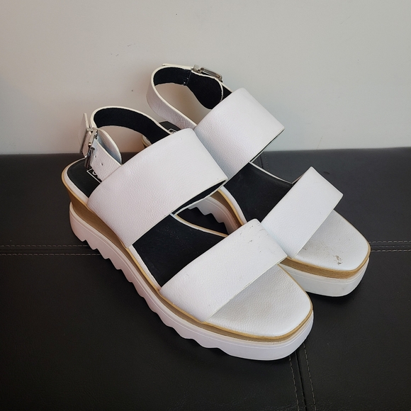 SOL SANA - White Leather Platform Sandal - Picture 4 of 16